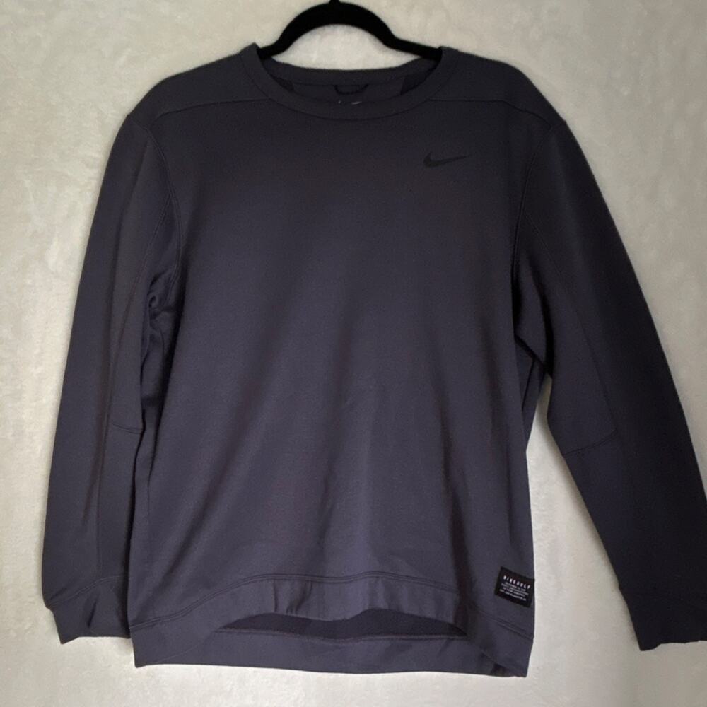 Nike Golf Purple  Pullover Sweatshirt Crew Neck Long Sleeve Men's Size L